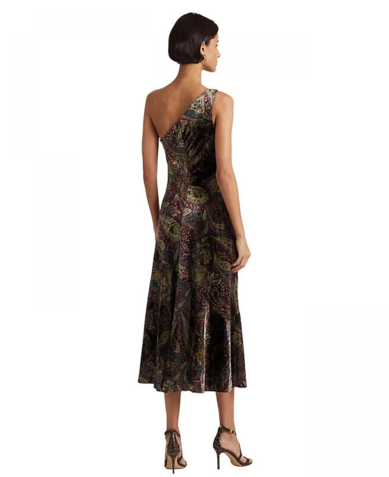 Lauren Ralph Lauren Women's Paisley Velvet Cocktail Dress 253881990001