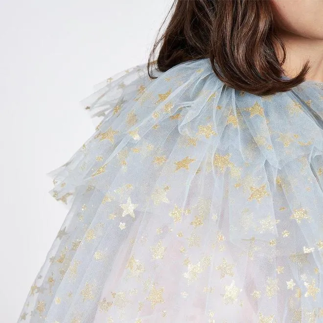 Layered Tulle Star Cape Dress up Set