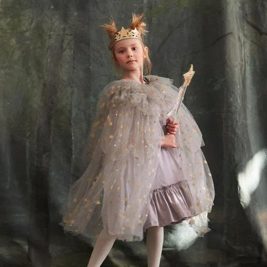 Layered Tulle Star Cape Dress up Set