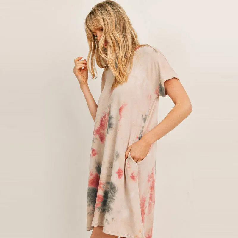 Lazy Sunday Tie-Dye Dress