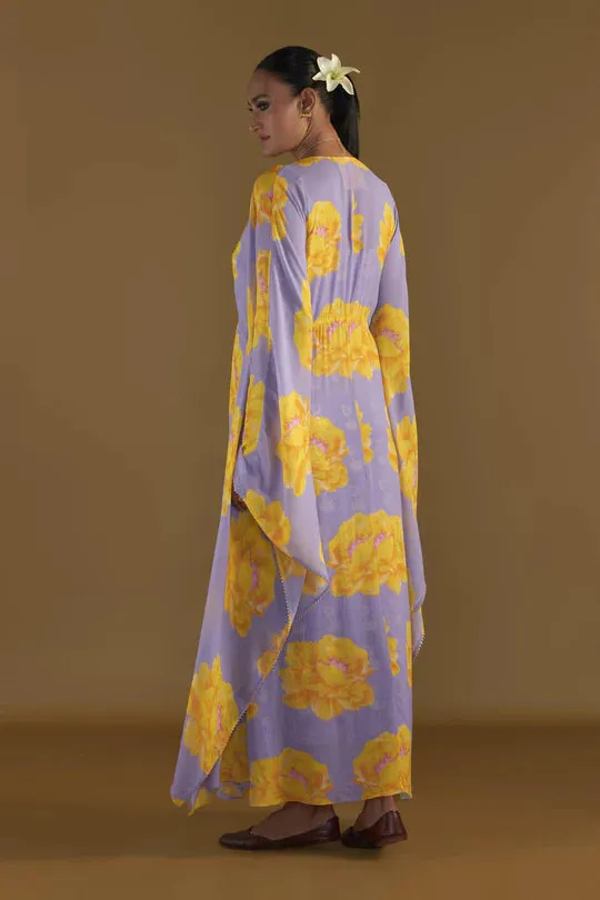 Lilac Sunshine Mimosa Cover-Up Kaftan