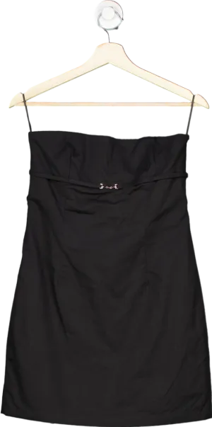 Lioness Black Allure Strapless Mini Dress UK M