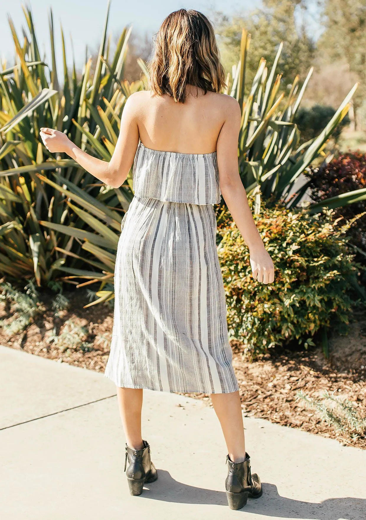 Lita Striped Tube Dress