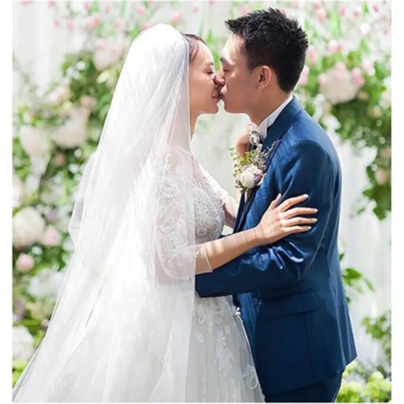 Long Sleeve Wedding Dresses Tulle Lace Bride Dresses Wedding Gowns