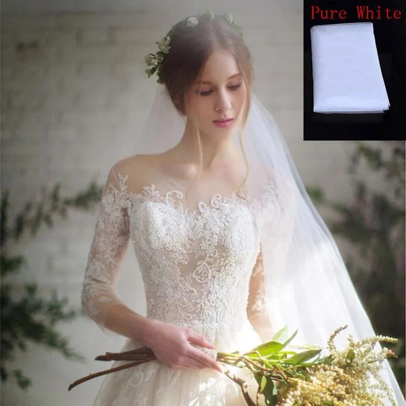 Long Sleeve Wedding Dresses Tulle Lace Bride Dresses Wedding Gowns