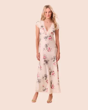 LoveShackFancy | Theodore Printed Maxi Dress | French Ivory