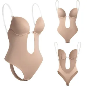 Low Back U plunge shapewear Bodysuit