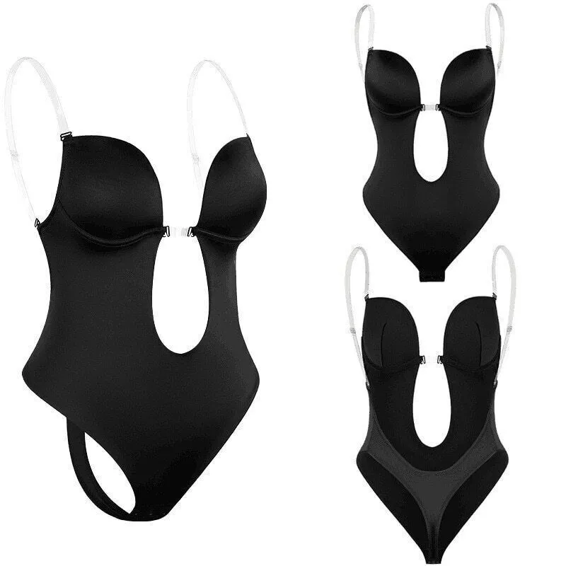 Low Back U plunge shapewear Bodysuit
