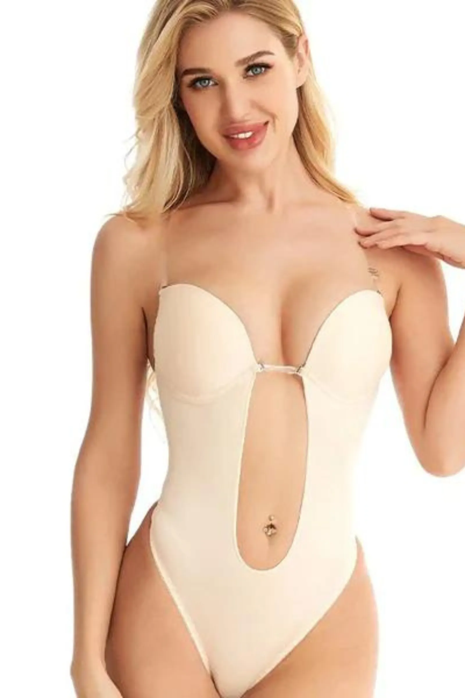 Low Back U plunge shapewear Bodysuit