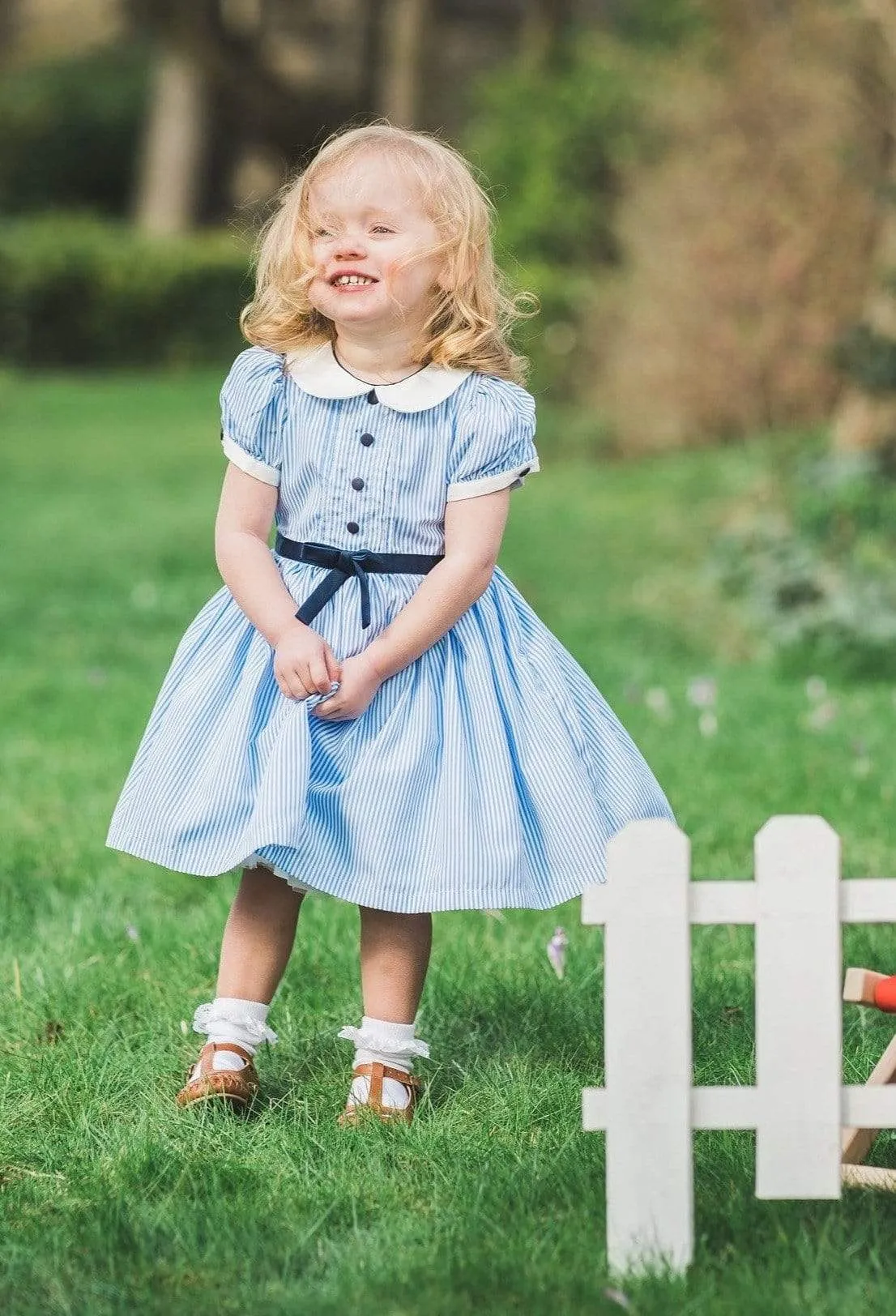 Lucinda: Ticking stripe dress