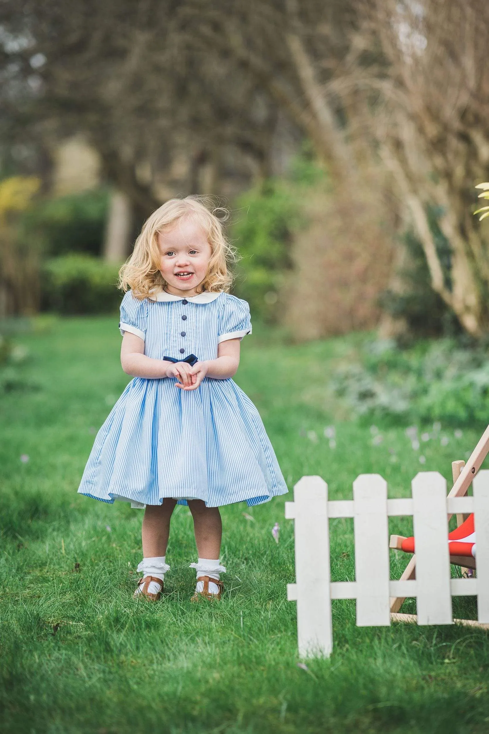 Lucinda: Ticking stripe dress