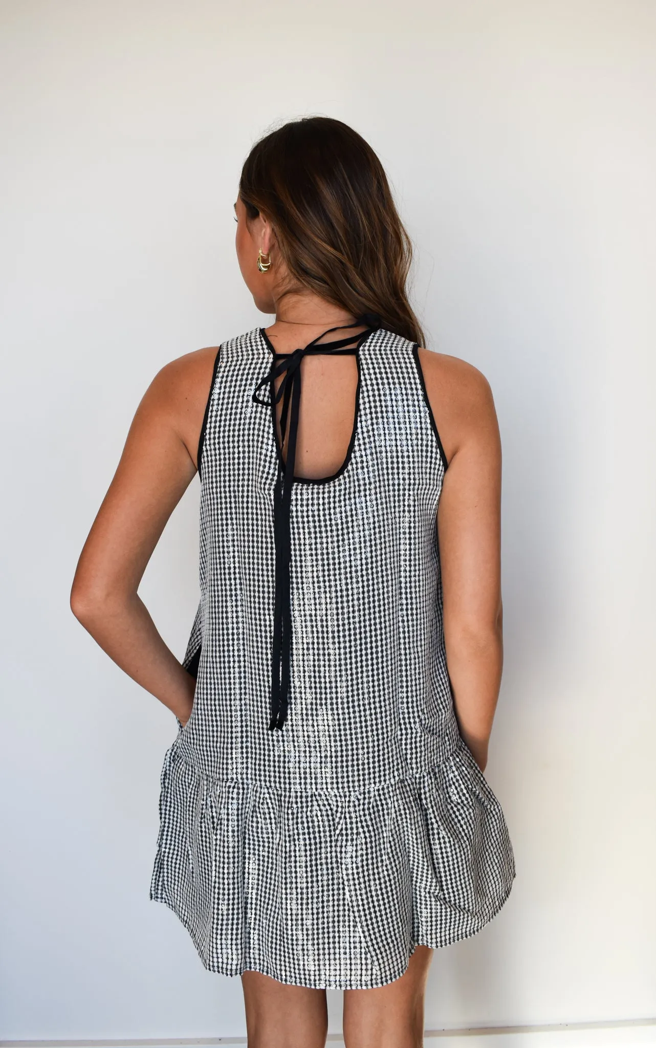 Lucy Sequin Patterned Dress