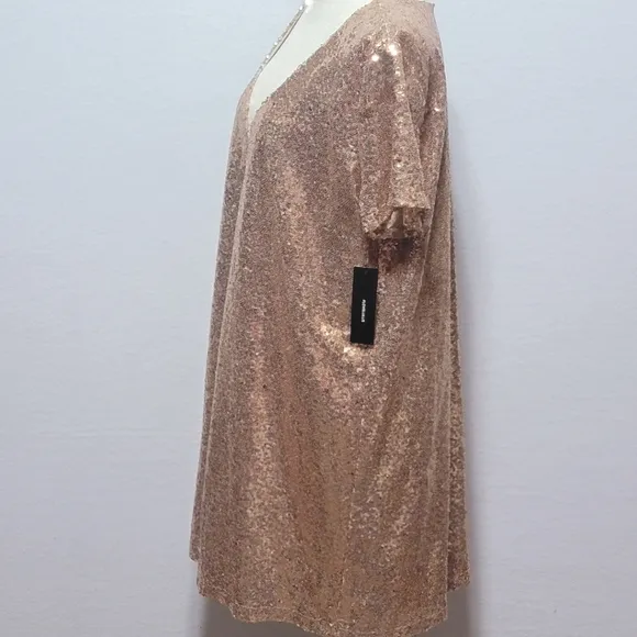 Lulus Sequin V-Neck Dress