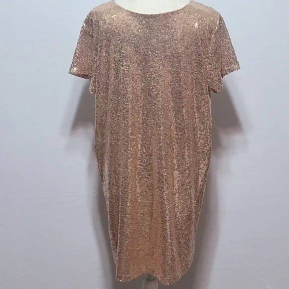 Lulus Sequin V-Neck Dress