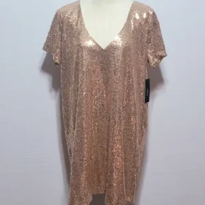 Lulus Sequin V-Neck Dress