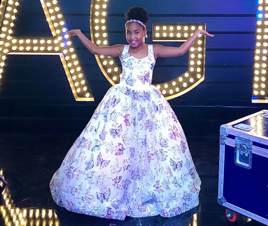 LuXee  Couture Gown Rental~ Butterfly Dreams AGT gown