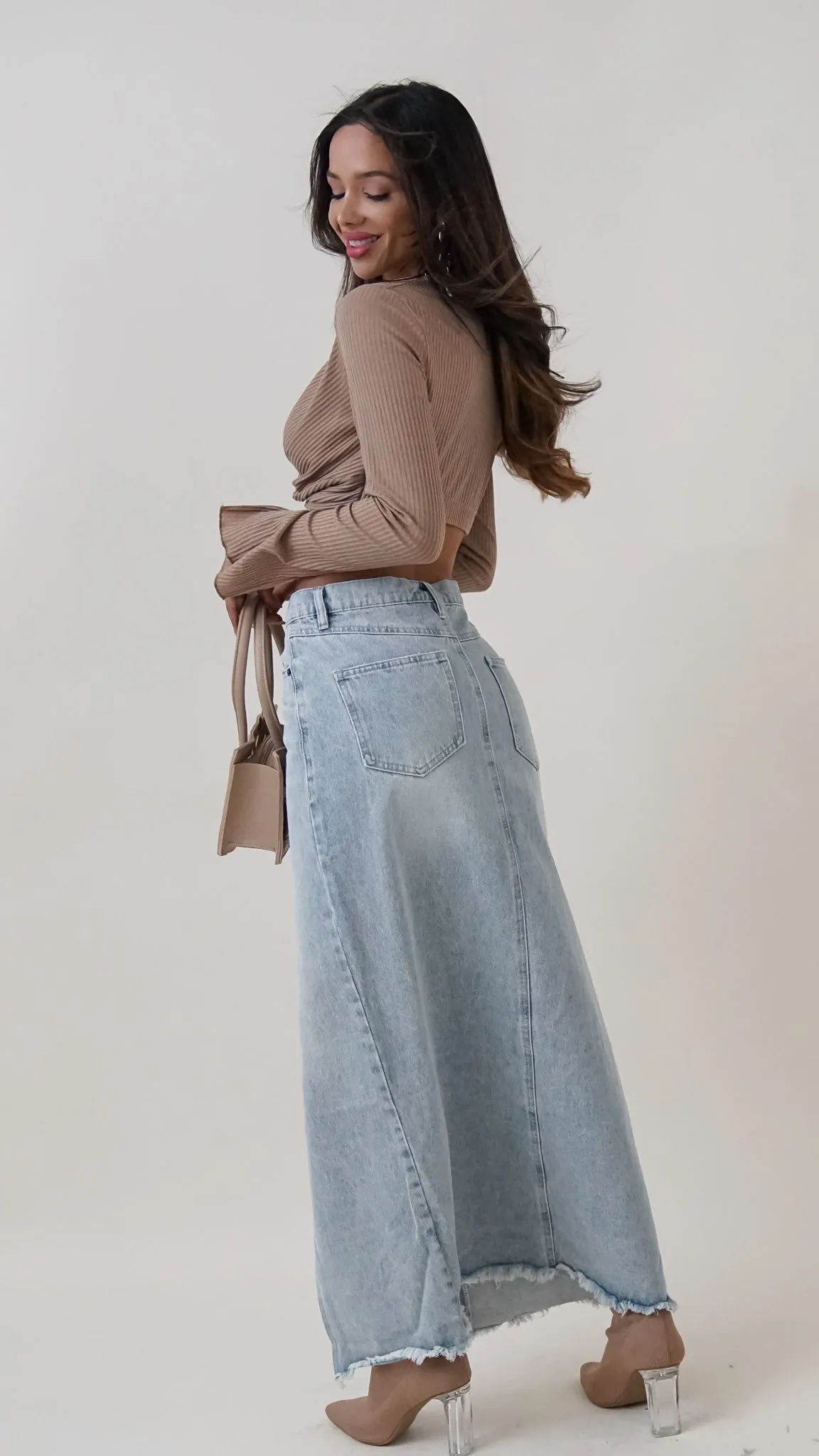 Maeve Longsleeve Midriff Top