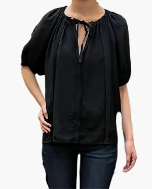 MARCELENA TOP IN NOIR