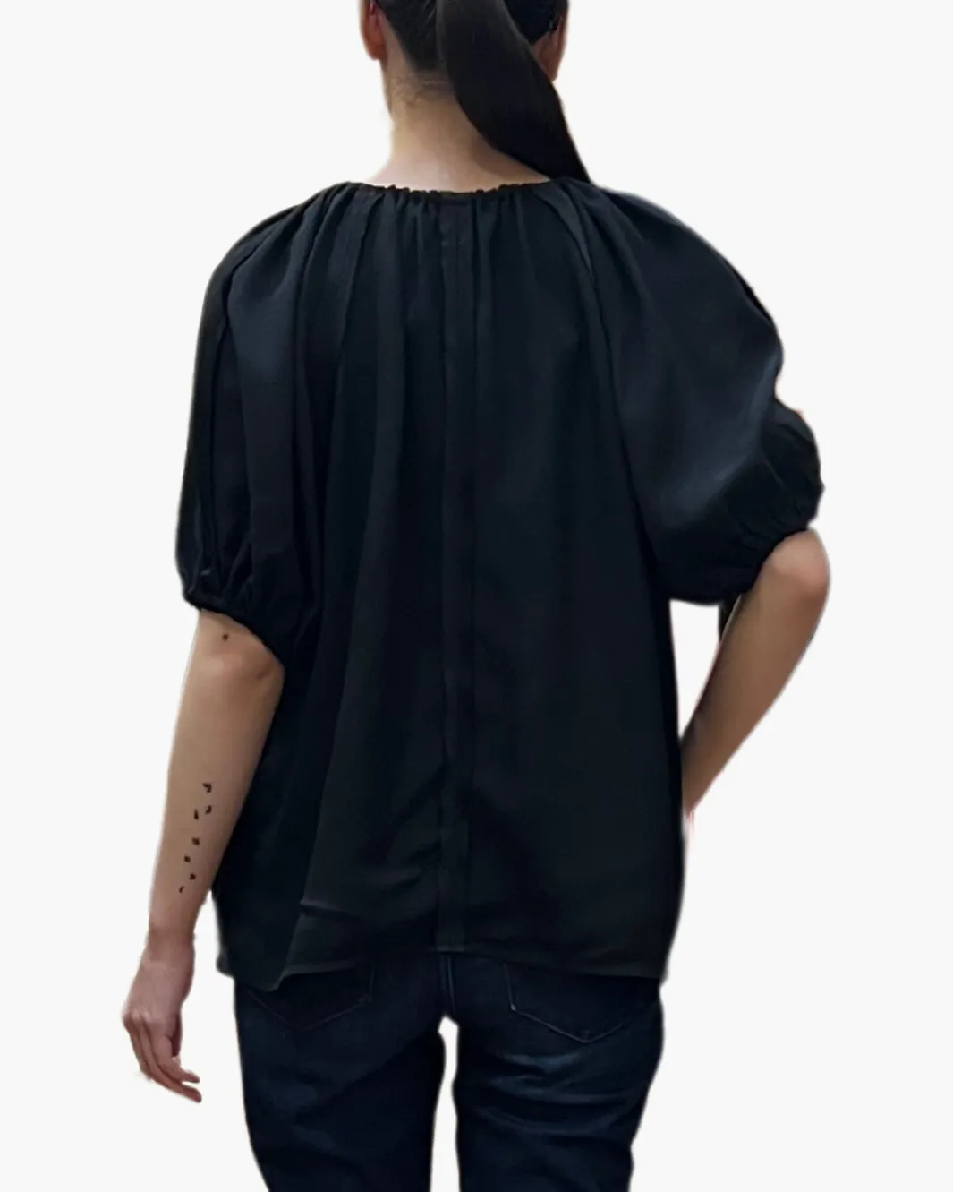 MARCELENA TOP IN NOIR