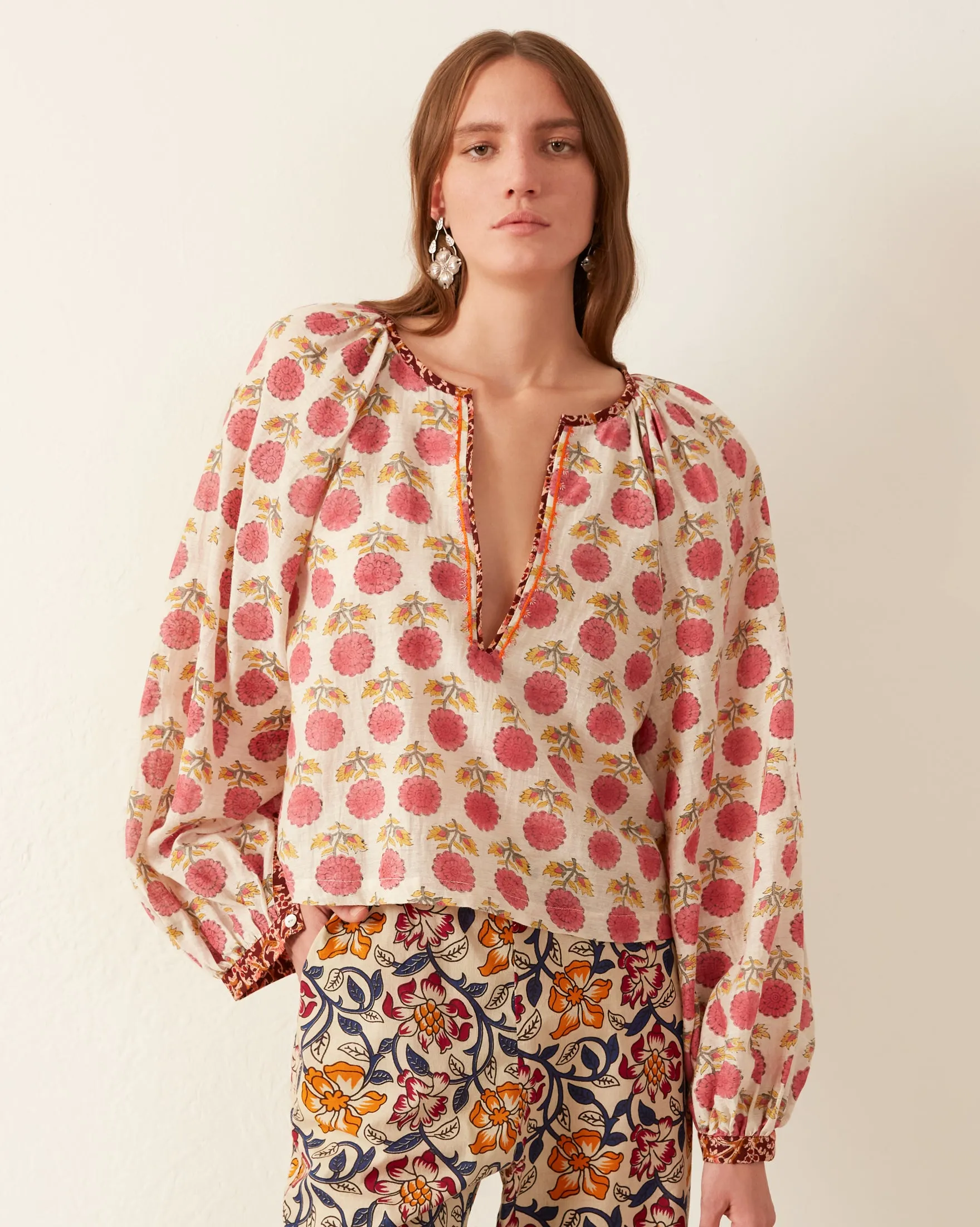 Marlowe Pomegranate Top