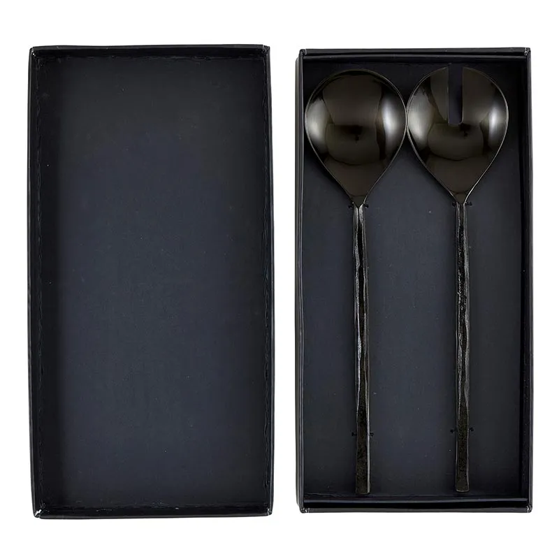 Matte Black Salad Set
