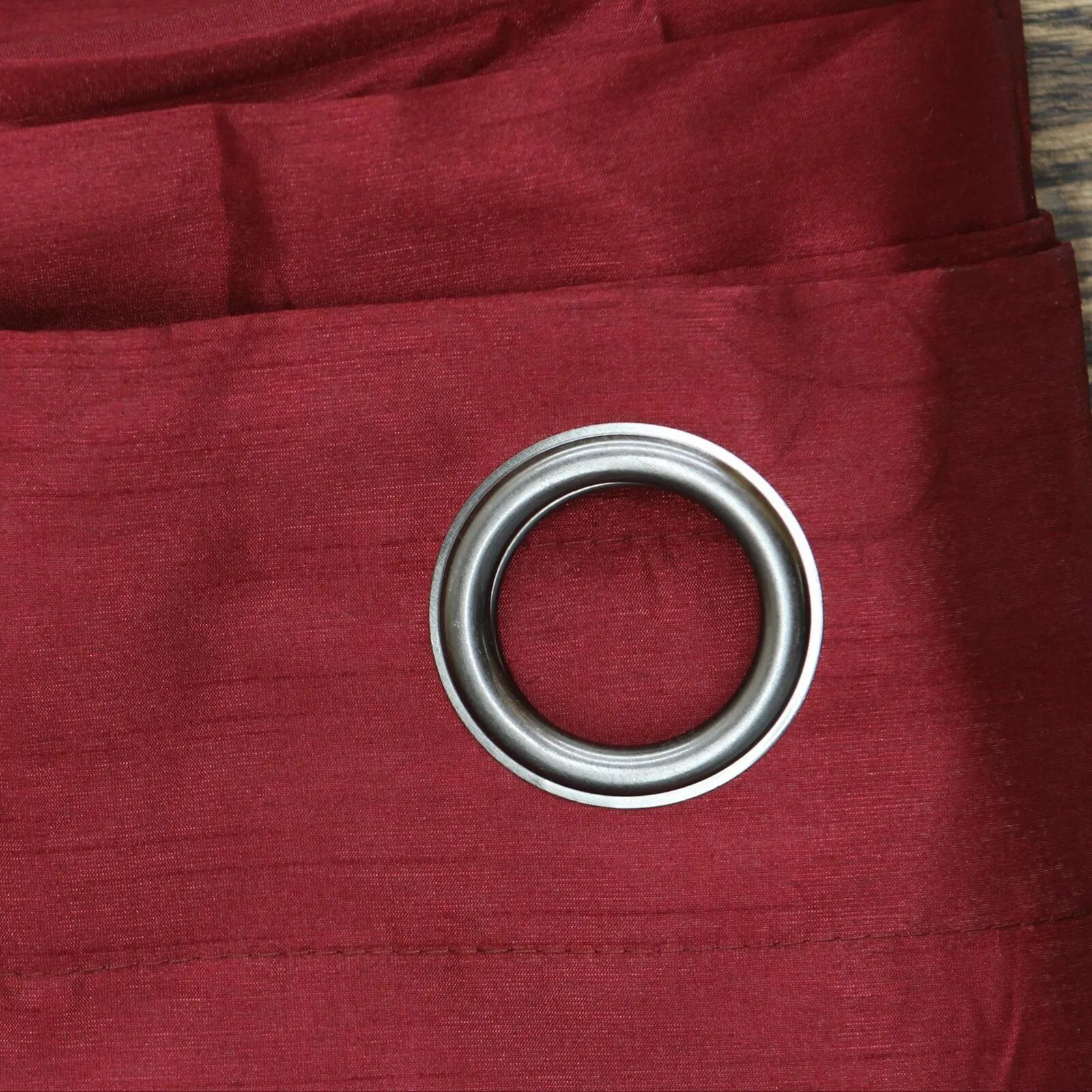 Max Blackout Mystique 100% Blackout Grommet Top Single Curtain Panel Red 50x84