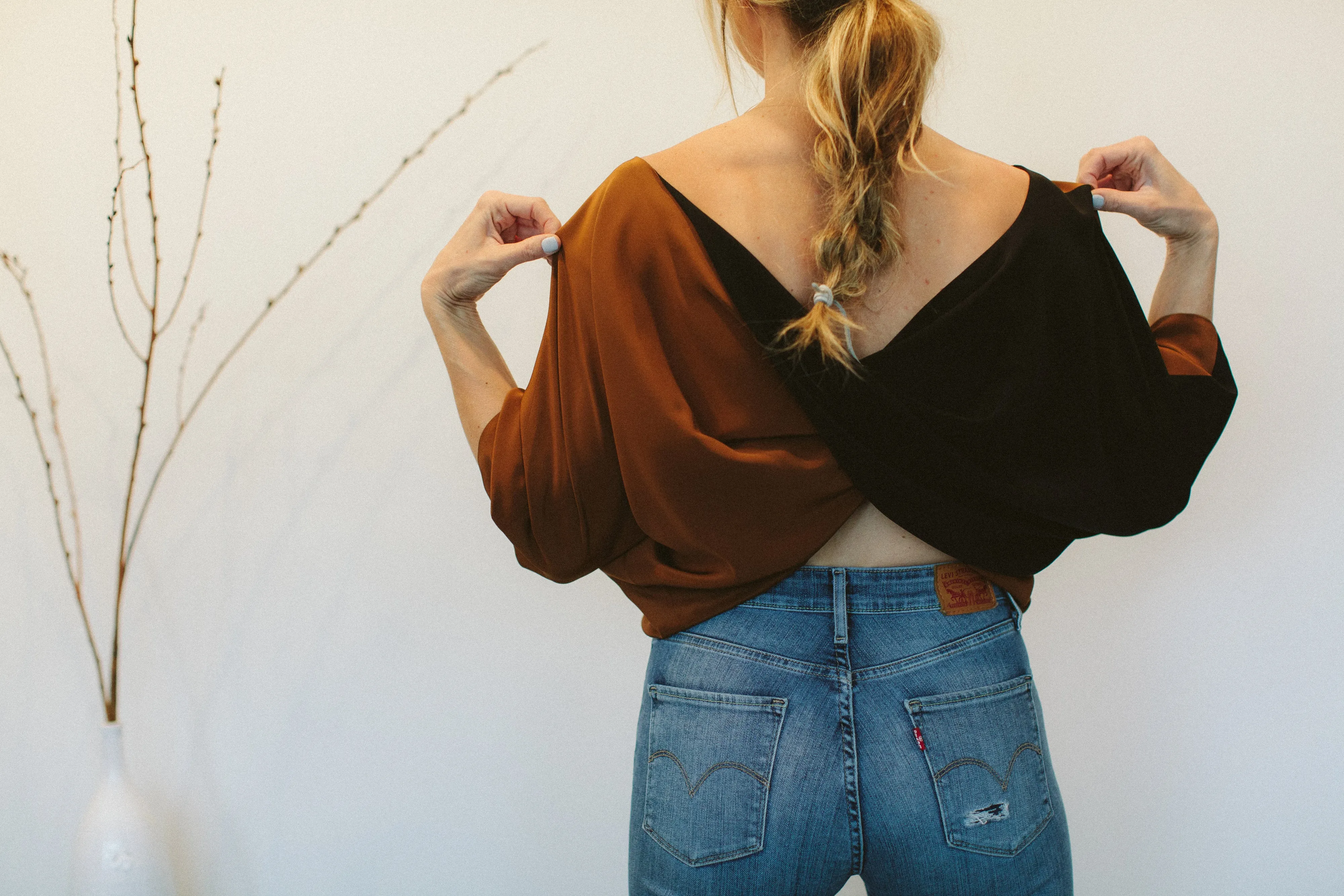 Megan Huntz Reversible Nina Twist Back Top