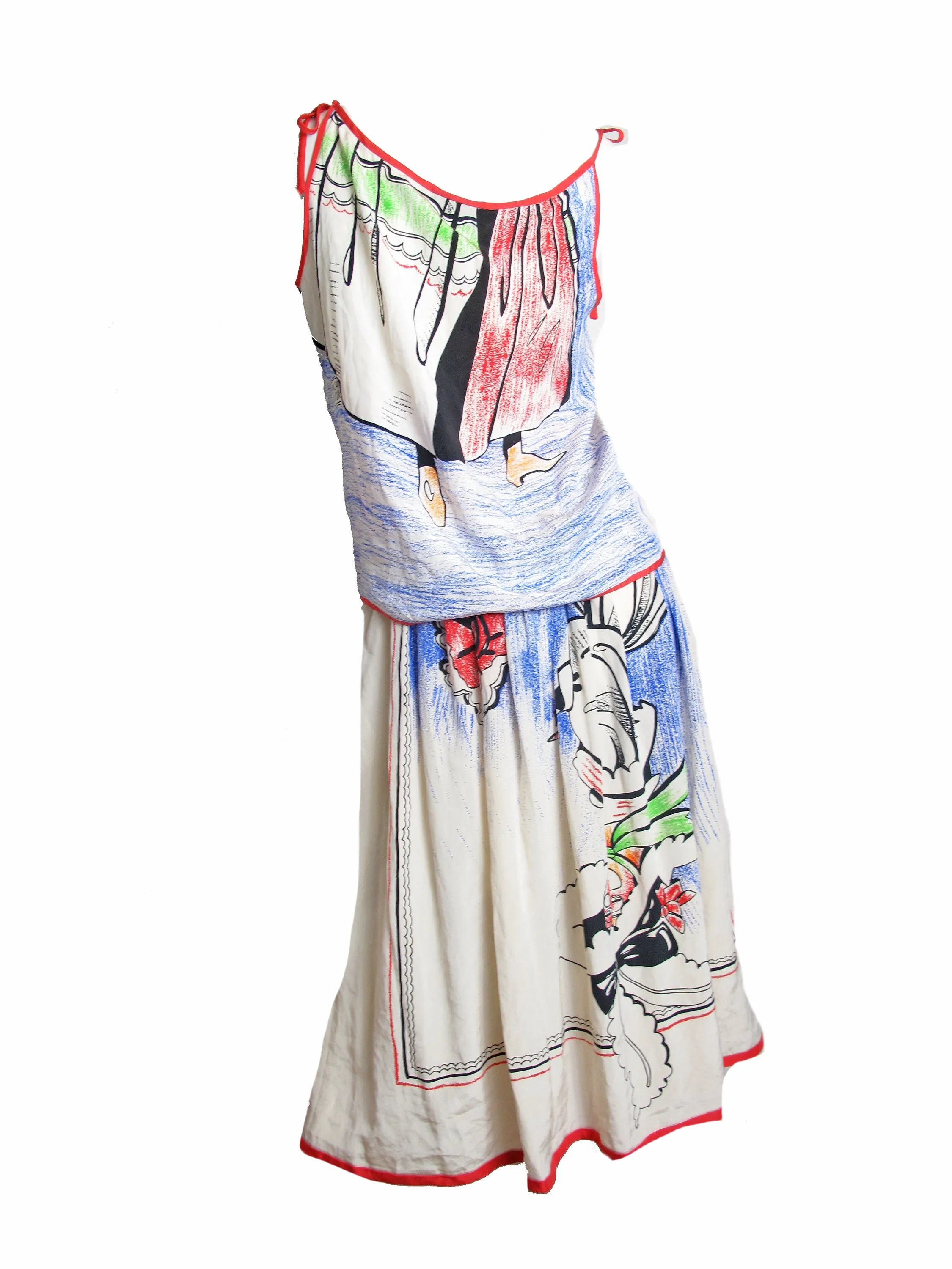 MICHAELE VOLLBRACHT Silk Top and Skirt