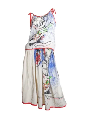 MICHAELE VOLLBRACHT Silk Top and Skirt