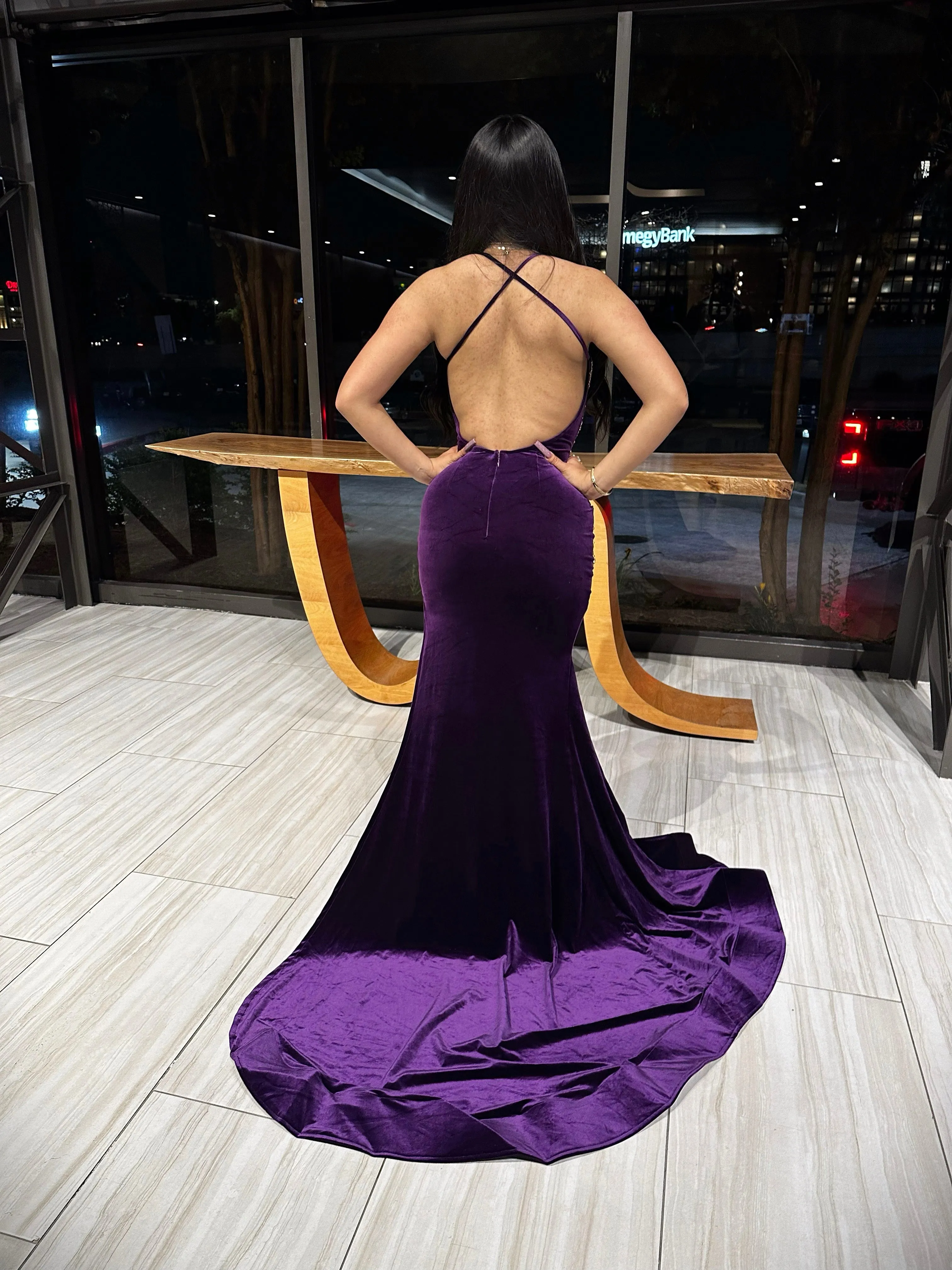 Mina Gown In Purple