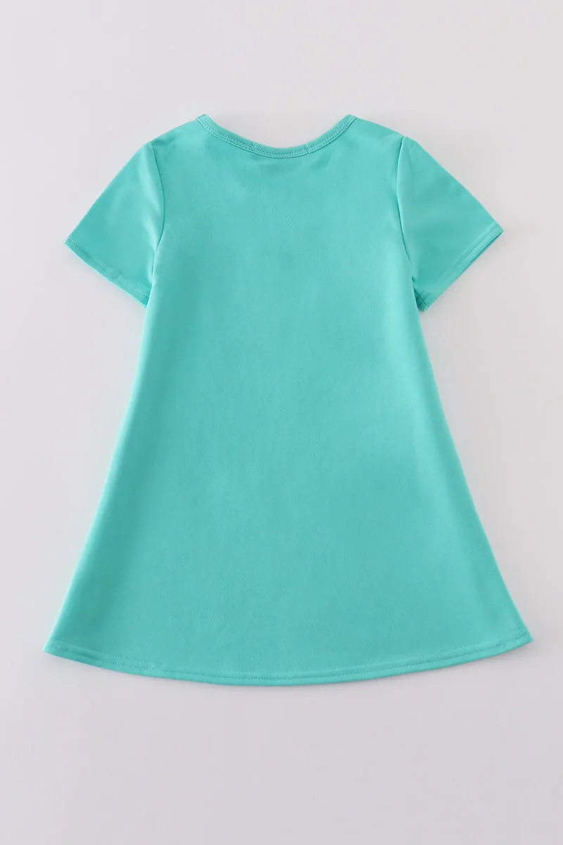 Mint Taco Mojito Sequin Mom&me Dress
