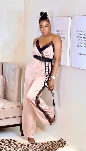 MISS HOLLYWOOD | SATIN JUMPSUIT
