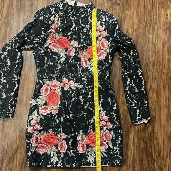 Missguided x Peace &amp; Love Floral Lace High Neck Dress limited collection size 8