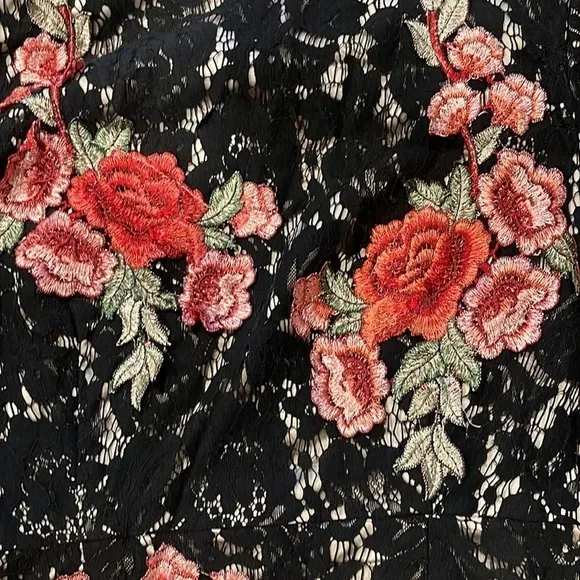 Missguided x Peace &amp; Love Floral Lace High Neck Dress limited collection size 8
