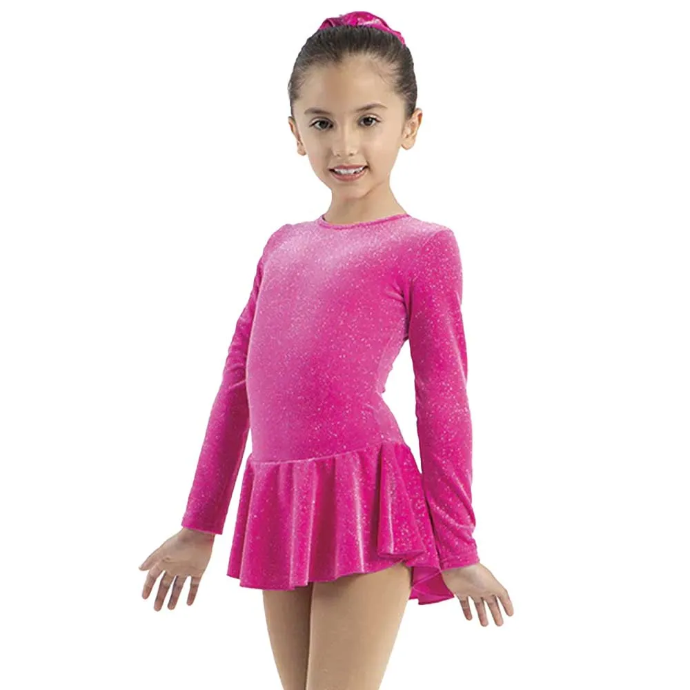Mondor 2711 Neon Sparkle Skating Dress - Girls