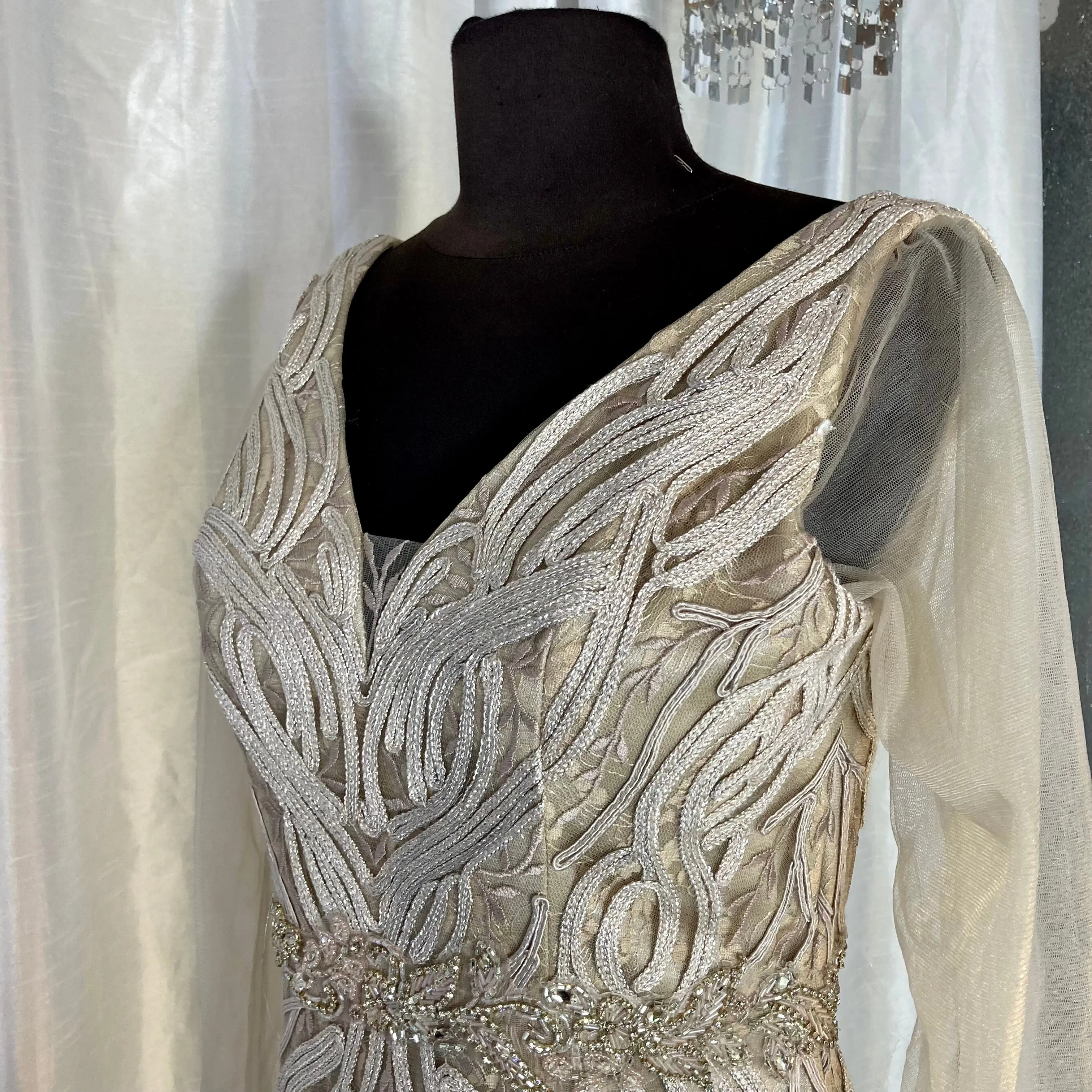 MONTAGE Long Gown Cappuccino Size 12