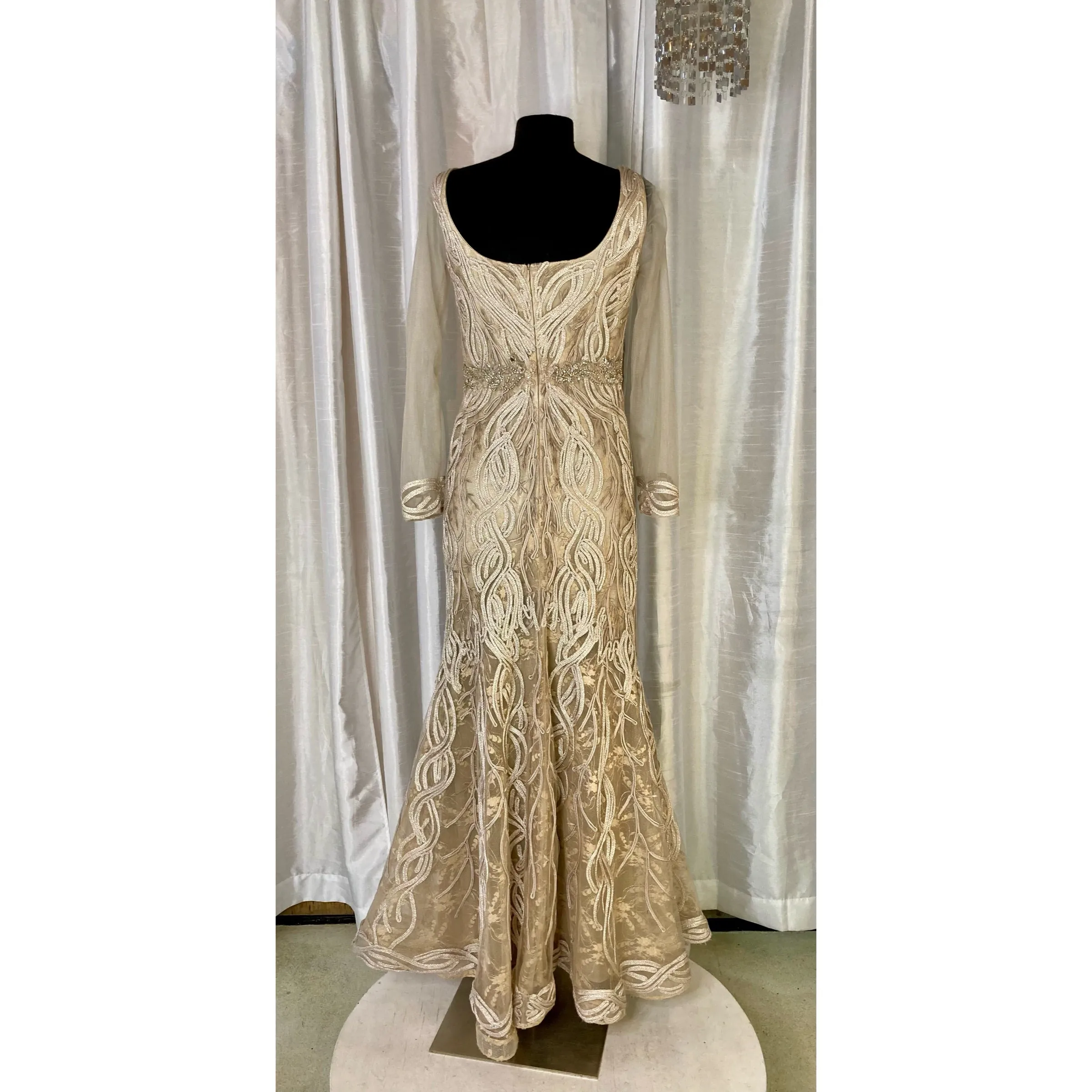 MONTAGE Long Gown Cappuccino Size 12