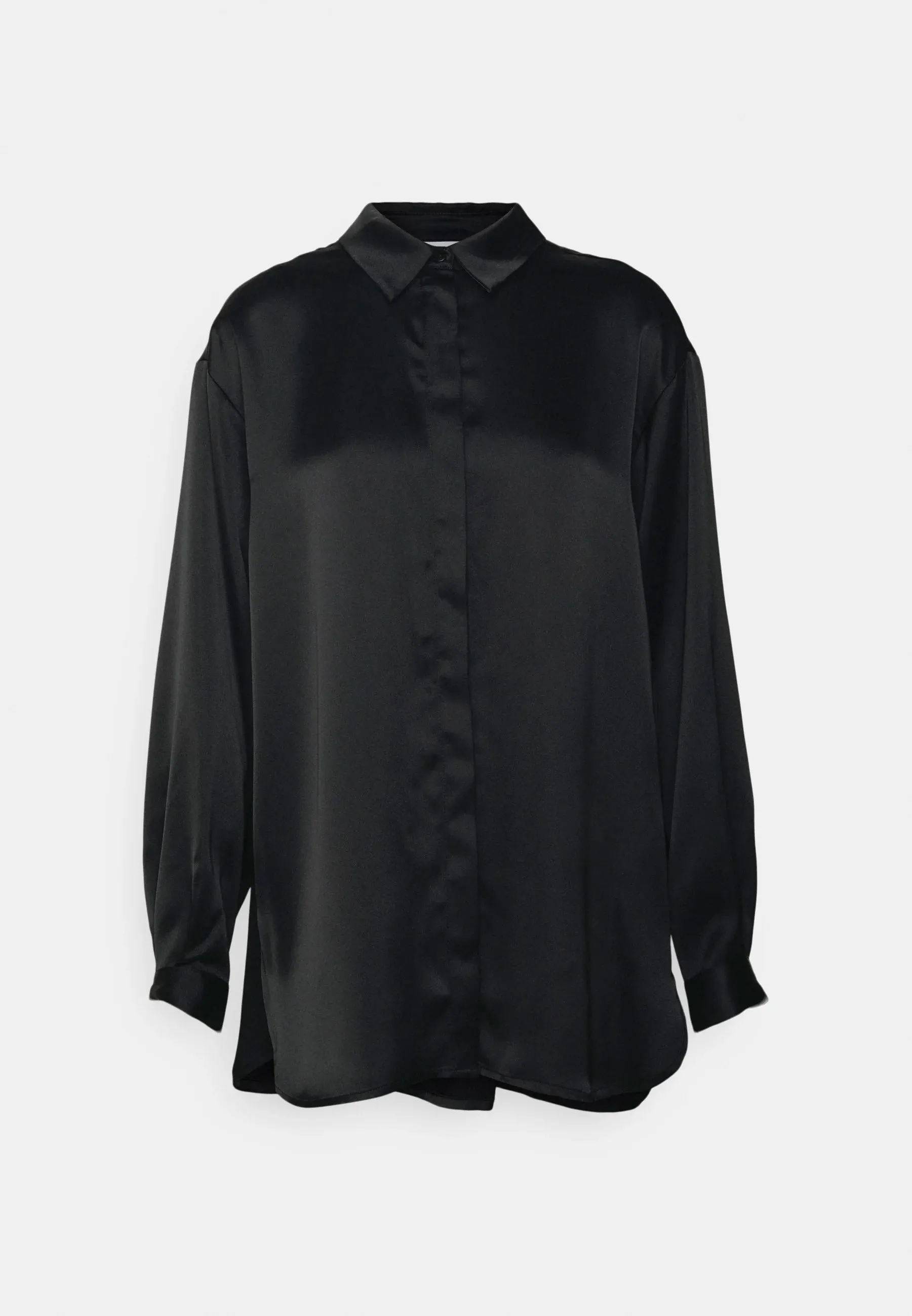 MSCH Jeanita  Black Satin Shirt