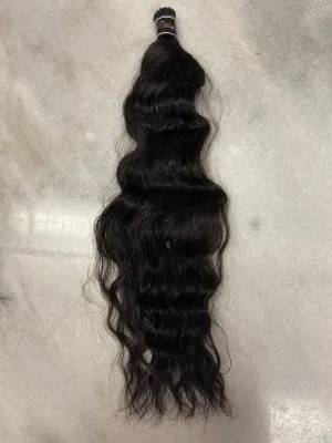 Natural Wavy I-tips Hair Extensions
