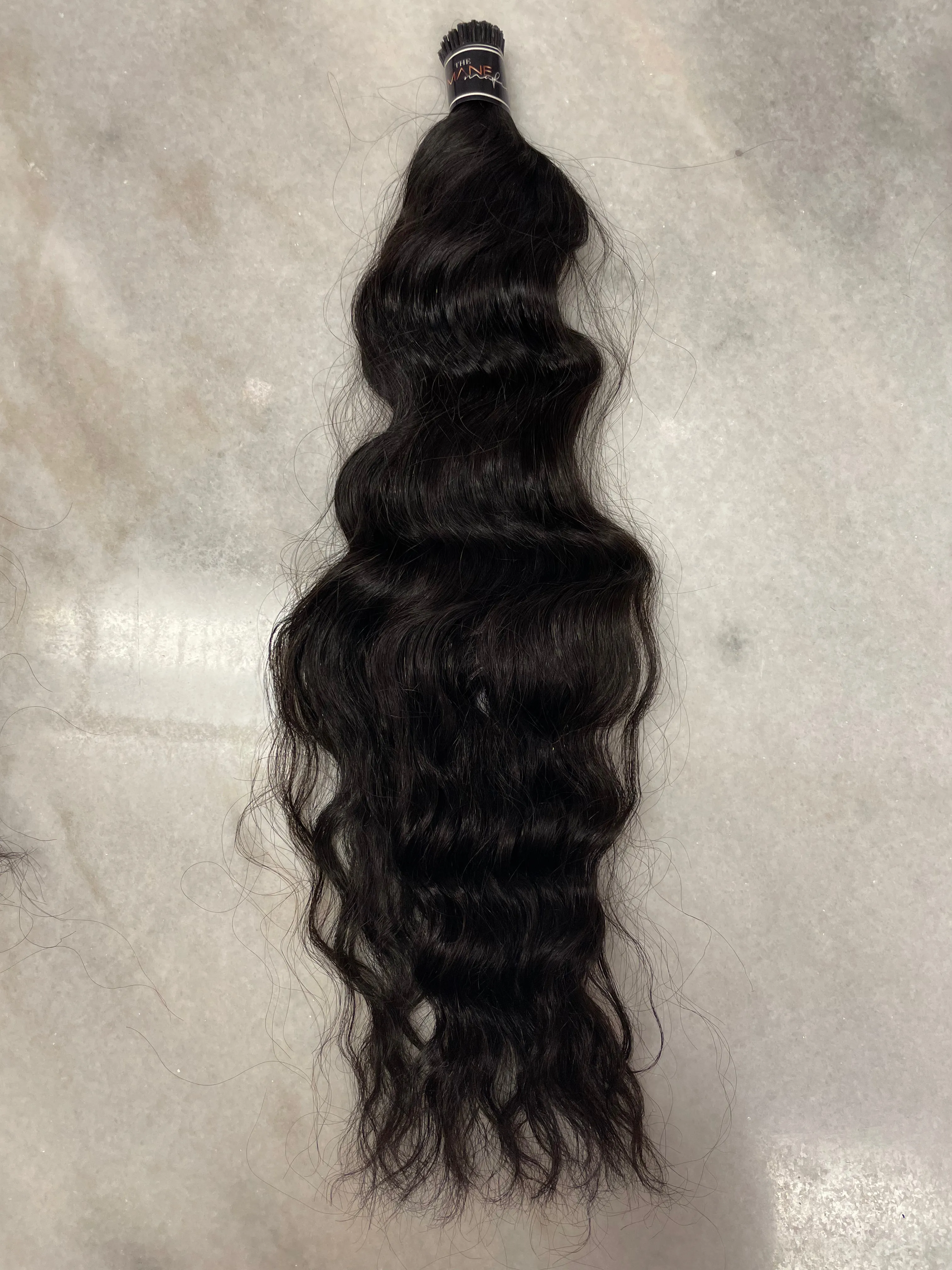 Natural Wavy I-tips Hair Extensions