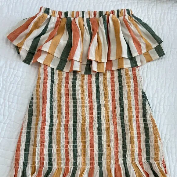 NWT Anthropologie Strapless Smocked Dress