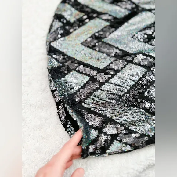 NWT- CHASER Sequin Open Back Mini Dress