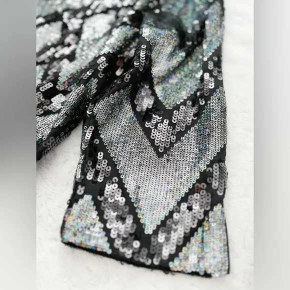 NWT- CHASER Sequin Open Back Mini Dress
