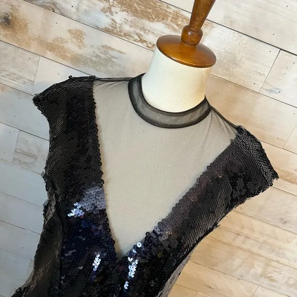 NWT Free people dusk till dawn mini sequin dress size M