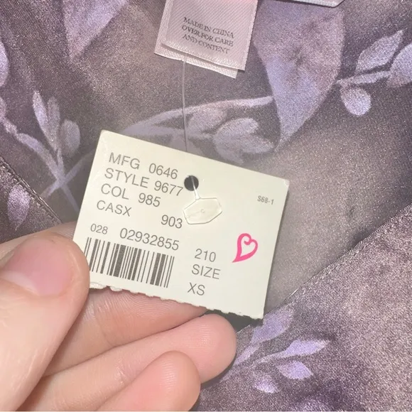 NWT! Victoria’s Secret 100% Silk Lingerie Cami