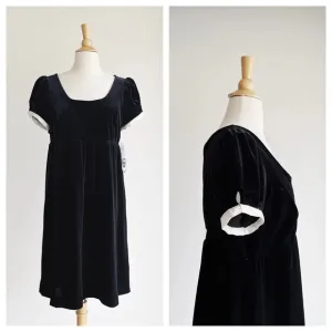 NWT BEHNAZ SARAFPOUR x TARGET | Black Velvet Dress | 13