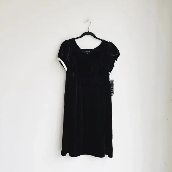 NWT BEHNAZ SARAFPOUR x TARGET | Black Velvet Dress | 13
