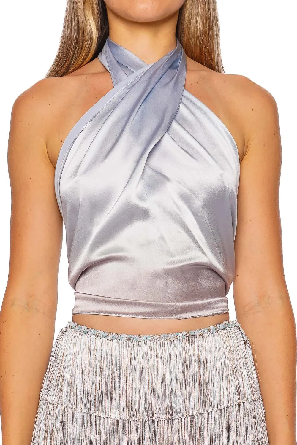 Olivia Hand Dyed Silk Halter Top