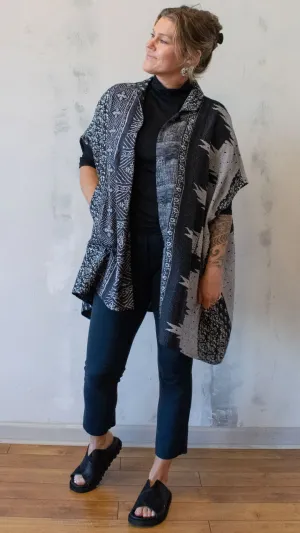 Ombre Poncho Top