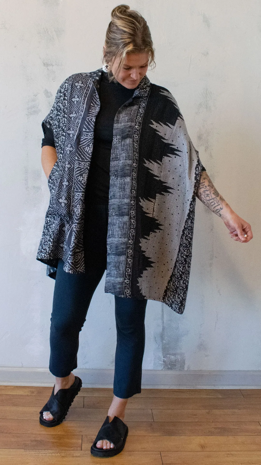 Ombre Poncho Top